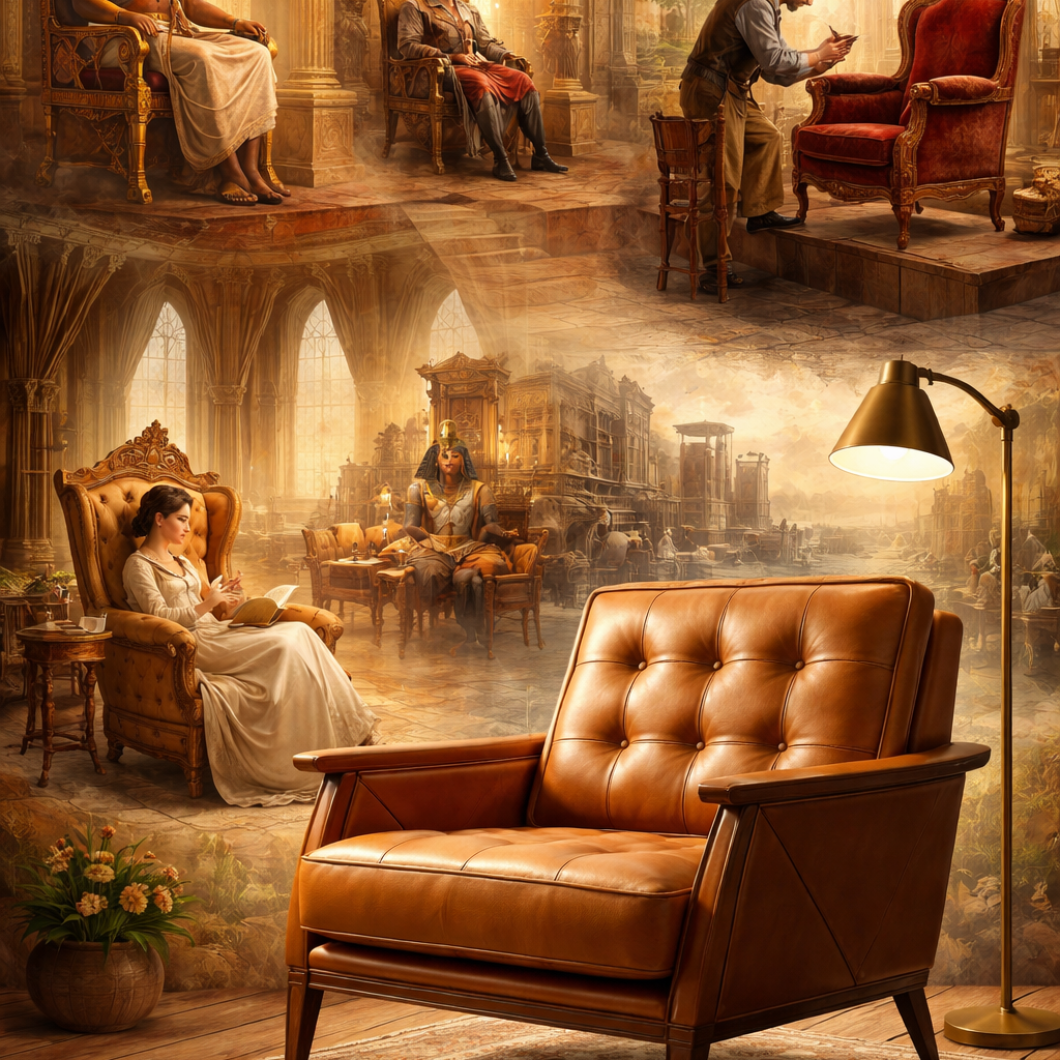 História da Poltrona: Origem, Evolução, Design e Conforto