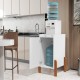 Armário Bebedor Suporte Galão Gabinete Cozinha Canto Café BRANCO