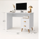 Escrivaninha Mesa Escritório Nicho Compacta 2 Gavetas Luxo BRANCO