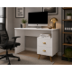 Escrivaninha Mesa Escritório Nicho Compacta 2 Gavetas Luxo BRANCO