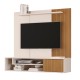 Painel Home Suspenso Para Tv Até 55 Polegadas Com Prateleira1 offwhite/ripado