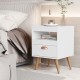 Kit 2 Mesas de Cabeceira, Conjunto Perfeito Para Renovar Seu Quarto BRANCO