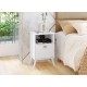 Mesa Cabeceira Quarto Luxo Suporte Casal Solteiro Luxo Mdp BRANCO