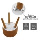 Puff com pés reforçados Terra Cota