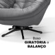 Poltrona Ibiza Cinza