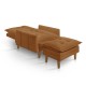 Poltrona khali com Puff Terracota