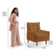 Poltrona khali com Puff Terracota