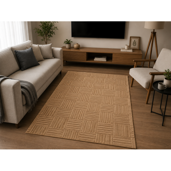 Tapete decorativo, sala, quarto, escritorio 140x200cm BEGE