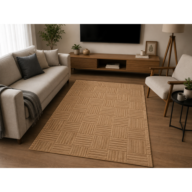Tapete decorativo, sala, quarto, escritorio 140x200cm BEGE
